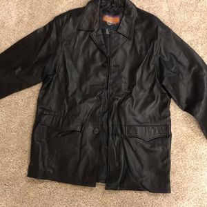 Men’s Cripple Creek leather coat